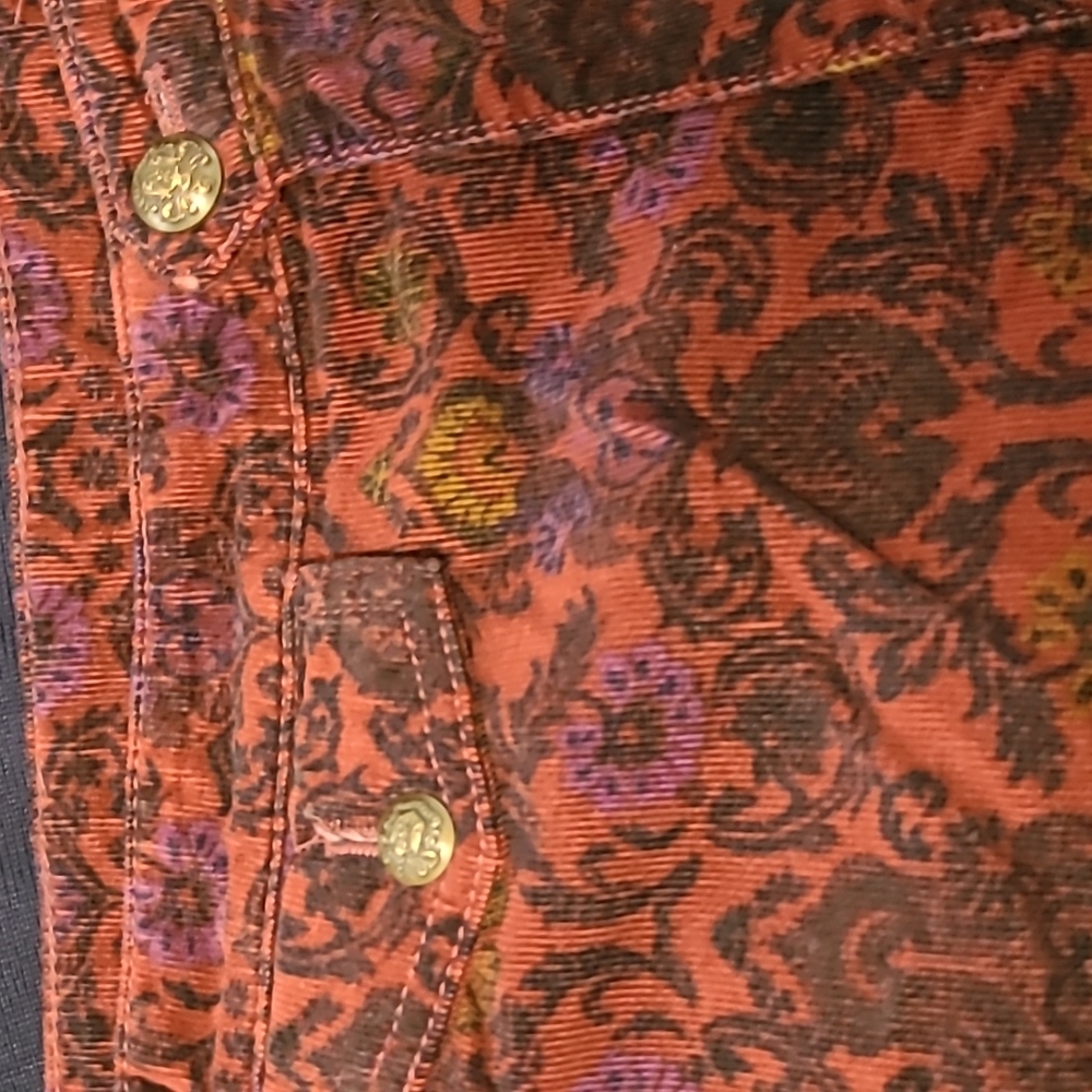 Free People Red Floral Pants - Picture 4 of 6